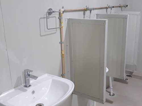 Prefabricated toilets